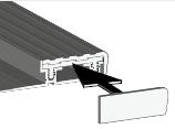 PVC End Caps Aluminium Stair Grip + PVC Top