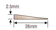PVC Dim Strip 2.5mm 15 Mtr Coil