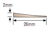PVC Dim Strip 2mm 15 Mtr Coil