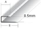 Square Edge Laminate Matt Silver 8.5mm